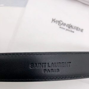 Ремень кожаный Yves Saint Laurent Monogram