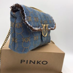 Сумка Pinko Love Bag Puff Denim Logo